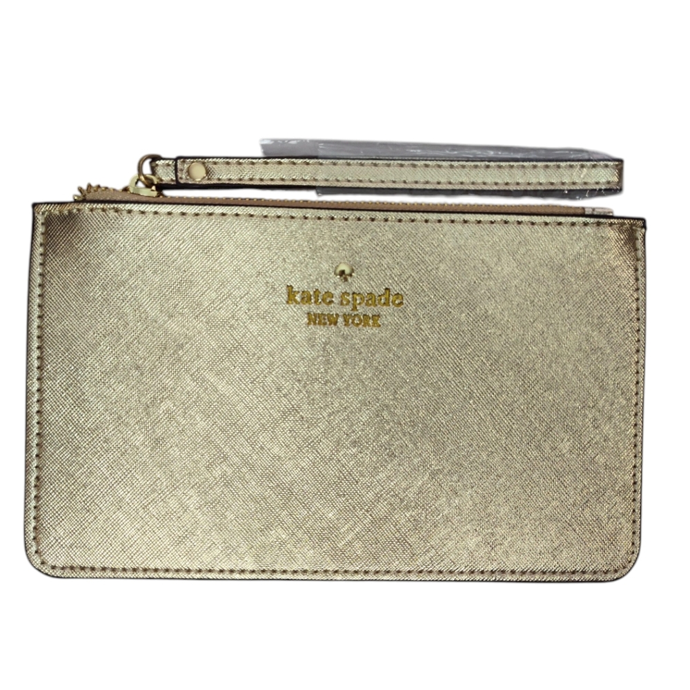 🆕 Kate Spade Wristlets Bundle: Shimmering Gold And Red - Picture 2 of 11